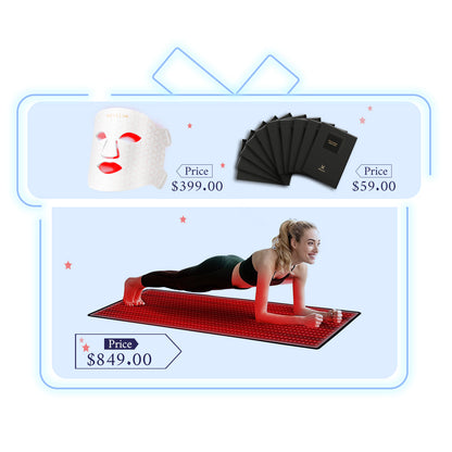 Megelin Red and Near-Infrared Light Therapy Mat for Whole Body