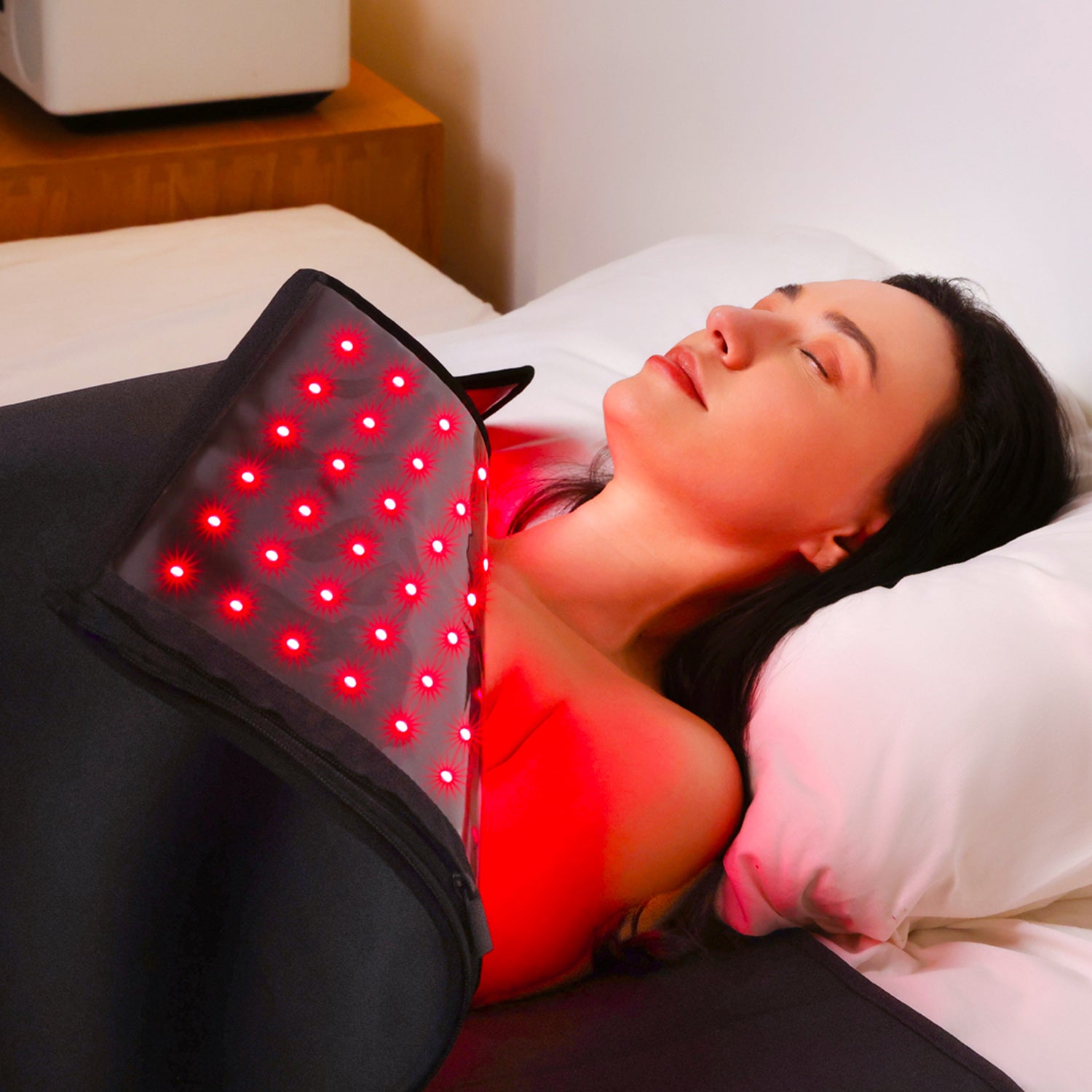 full-body Infrared Light Therapy mat reduces wrinkles