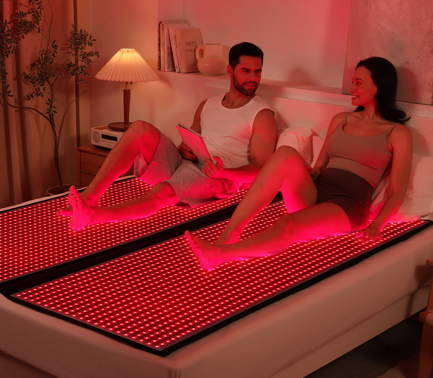 Megelin Red and Near-Infrared Light Therapy Mat for Whole Body - Megelin