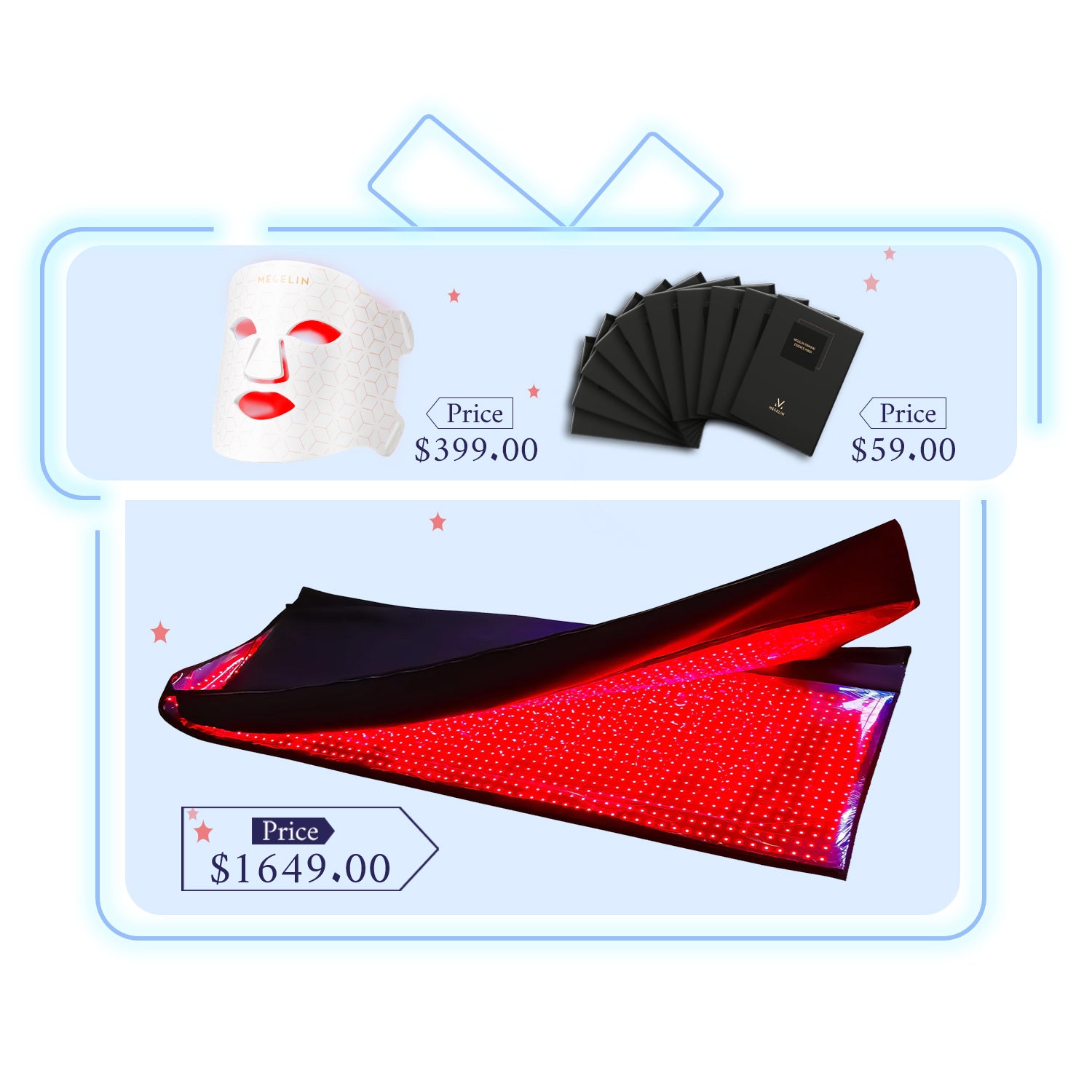 Megelin Red and Near-Infrared Light Therapy Mat for Whole Body