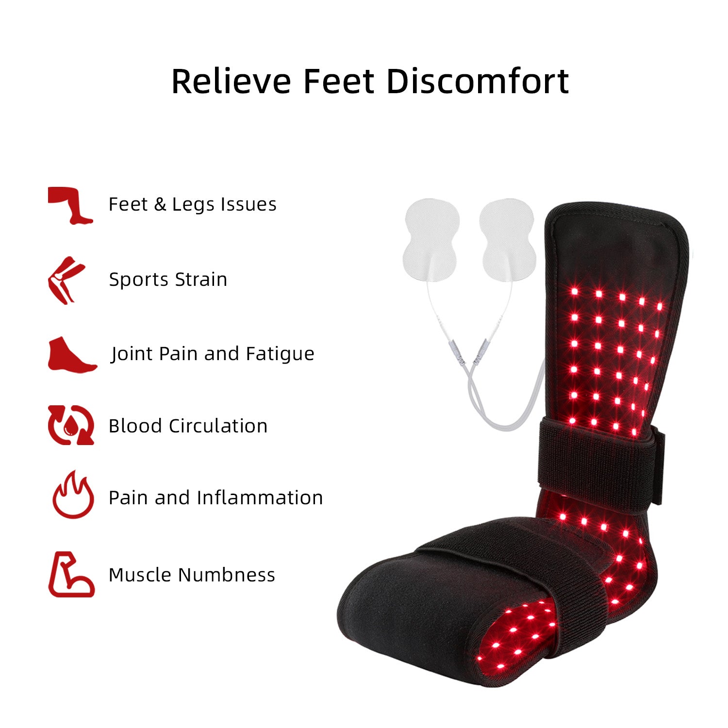 Megelin Red Light Therapy Foot Belt - Megelin