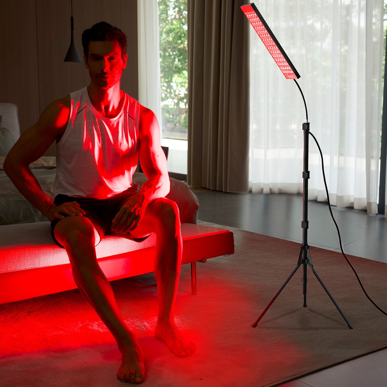 Megelin Red and Infrared Light Therapy Lamp