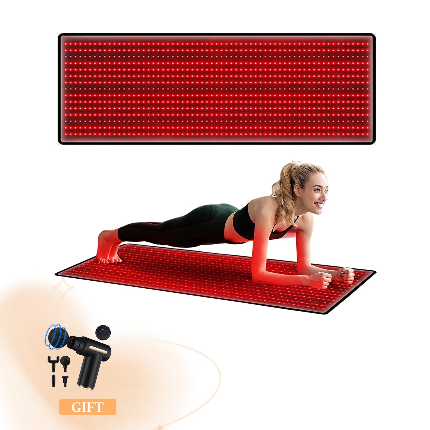 Megelin Red and Near-Infrared Light Therapy Mat for Whole Body