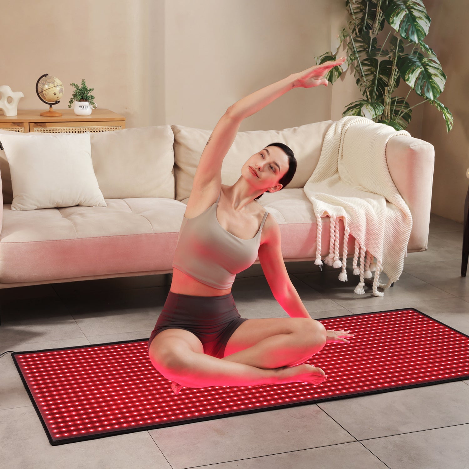 Megelin Red and Near-Infrared Light Therapy Mat for Whole Body - Megelin