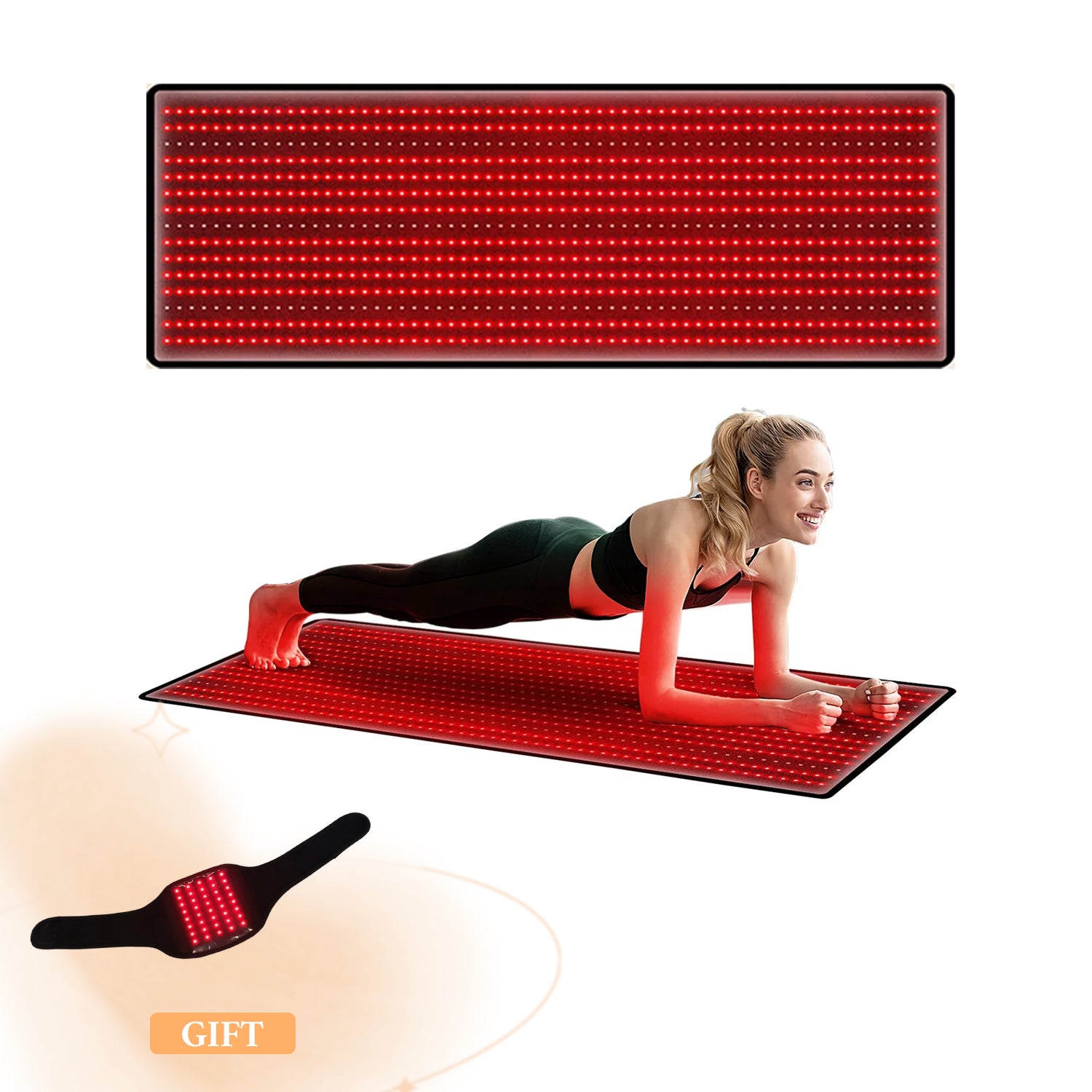 Megelin Red and Near-Infrared Light Therapy Mat for Whole Body