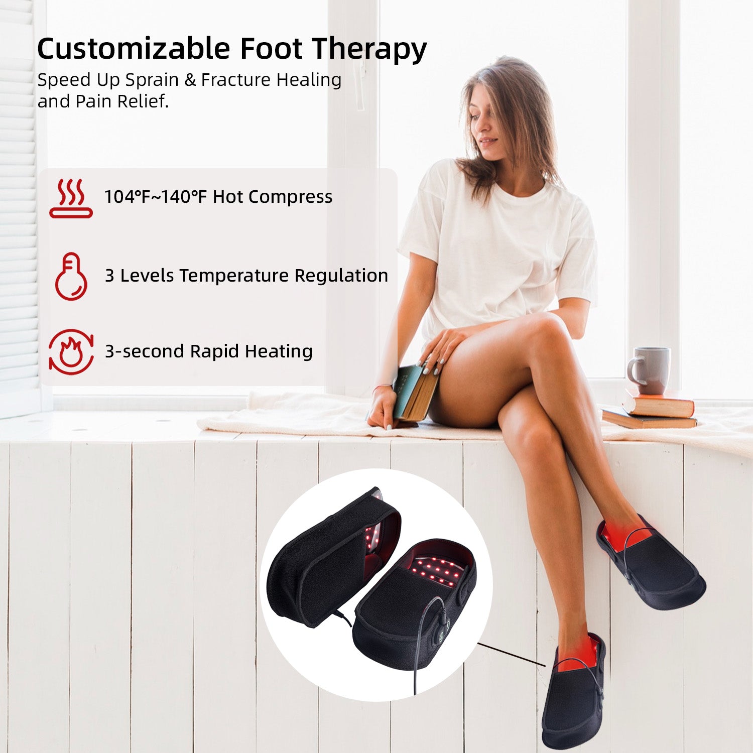 Megelin Red Light Therapy Shoes