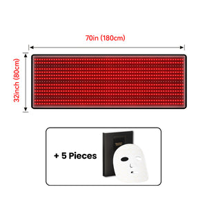 Megelin Red and Near-Infrared Light Therapy Mat for Whole Body - Megelin