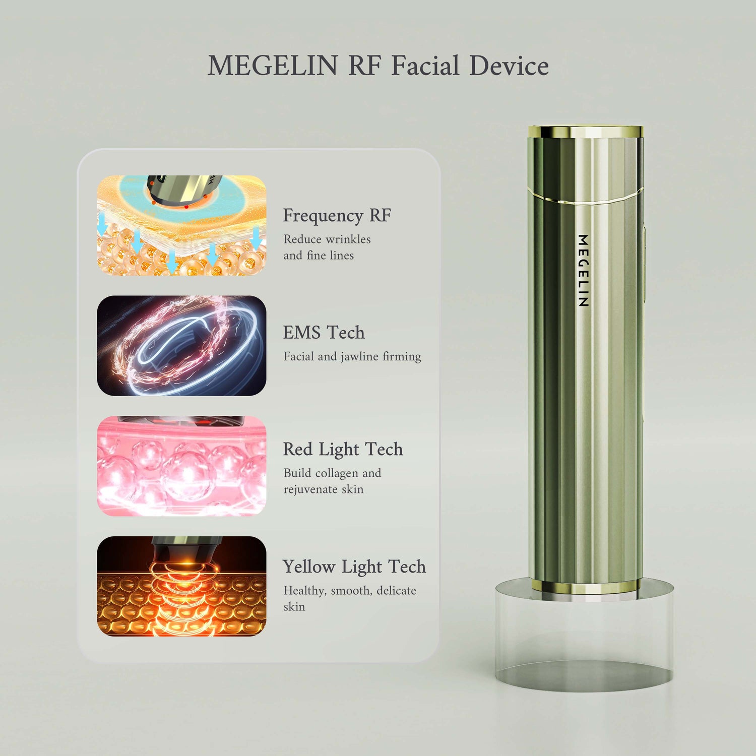 Megelin V1 Wireless Facial RF Anti Aging Device